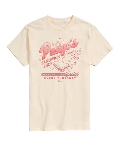 Airwaves Men's Lilo Stitch Pudges Sandwich Shop Graphic T-Shirt