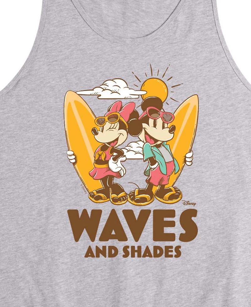 Airwaves Men's Disney Waves And Shades Graphic Tank Top