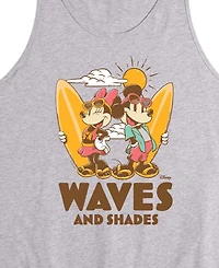 Airwaves Men's Disney Waves And Shades Graphic Tank Top