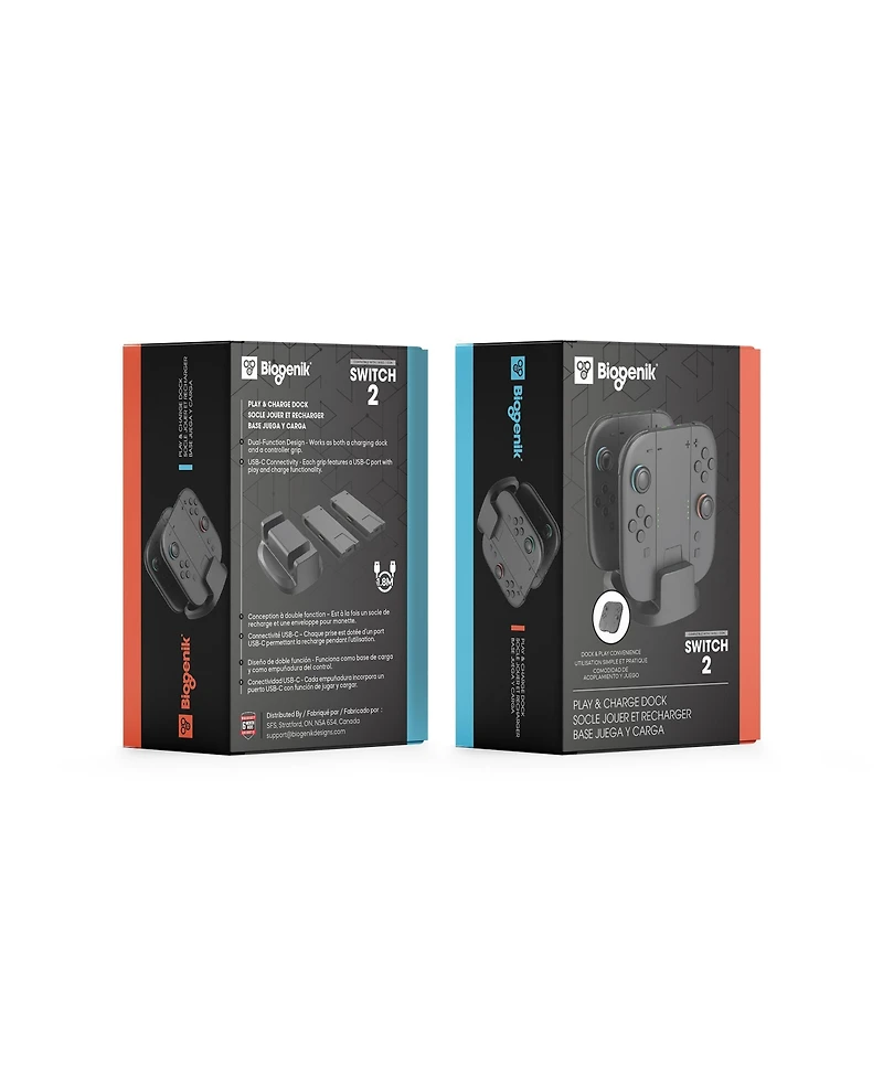 Biogenik Dual-Function Usb-c Charging Dock and Controller Grip for Nintendo Switch 2