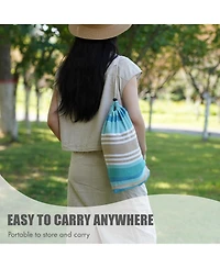 Aofar Brazilian Hammock Tree Straps Canvas Portable Outdoor Indoor Carry Bag set