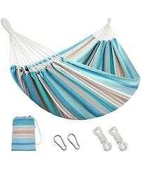 Aofar 2-Person Hammock with Tree Straps Brazilian Portable Camping Bed set
