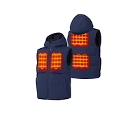 ororo Kids' S To Xl 4-Zone Hooded Heated Down Vest