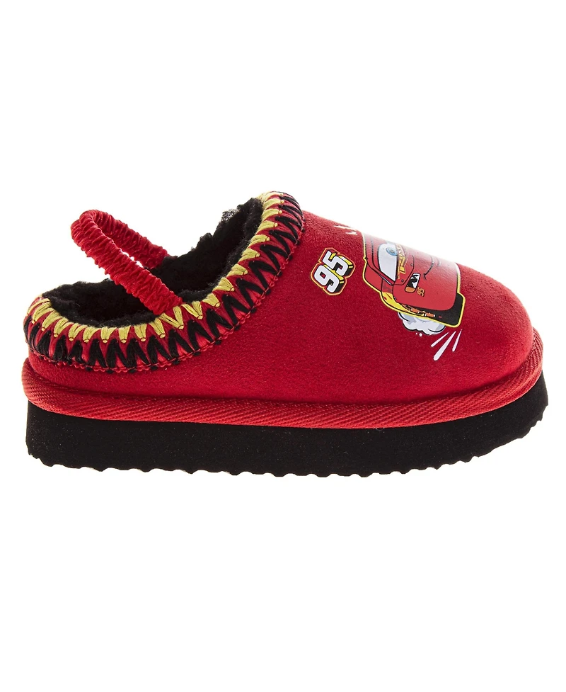 Disney Toddler Boy's (5-12) Cars Lightning Slippers Soft, Cozy, and Comfortable Footwear