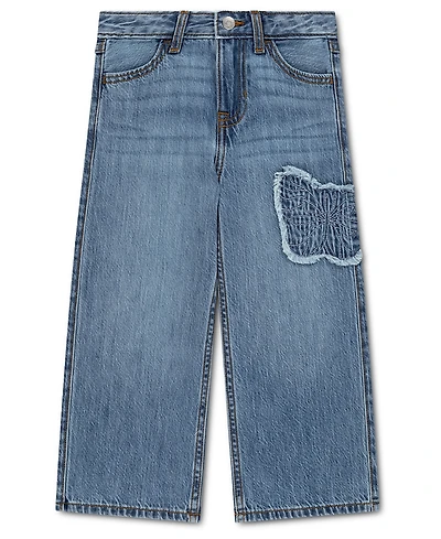 abercrombie kids Toddler Girls' 2T-5T Butterfly Low Rise Baggy Jeans