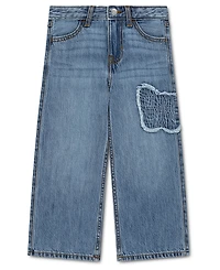 abercrombie kids Toddler Girls' 2T-5T Butterfly Low Rise Baggy Jeans