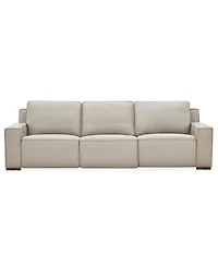 Aspen 3 Pm 3-Piece Leather Sofa Set (Laf Recliner, Raf Power Armless Recliner), Macy's Exclusive