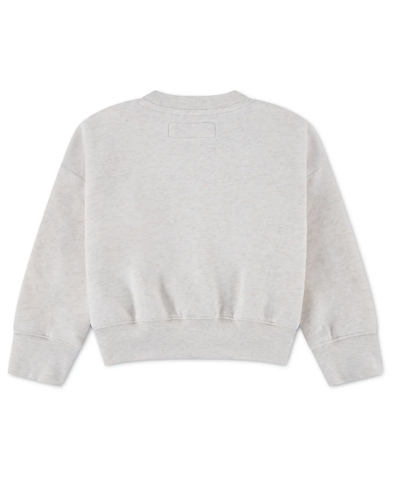 abercrombie kids Toddler Girls' 2T-5T Graphic Crewneck Sweatshirt
