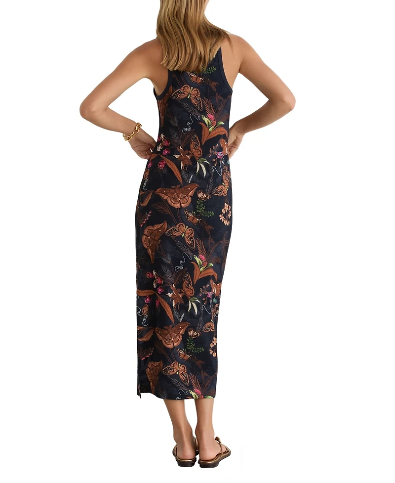Reiss Women's Lola Printed Jersey Midi Dress