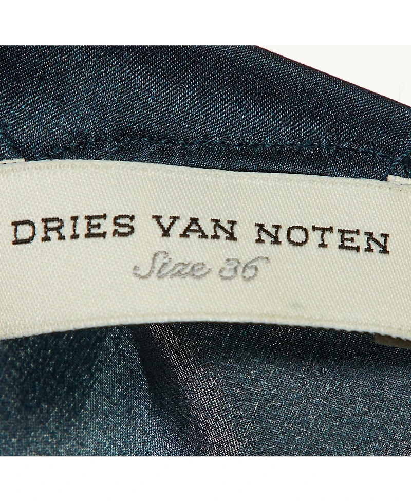 Pre-Owned Dries Van Noten Printed Silk Shift Dress
