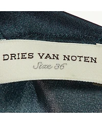 Pre-Owned Dries Van Noten Printed Silk Shift Dress