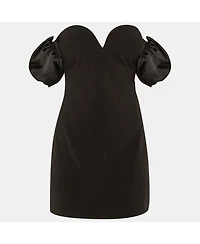 Pre-Owned Ronny Kobo Women's Crepe Andrea Off-The-Shoulder Mini Dress