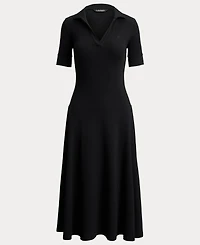 Lauren Ralph Women's Rib Knit Collared Dress