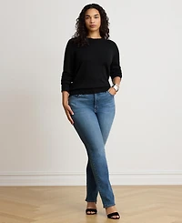 Lauren Ralph Women's Mid-Rise Slim Straight Jeans