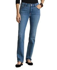 Lauren Ralph Petite Mid-Rise Straight Cut Jeans