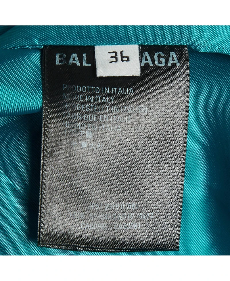Pre-Owned Balenciaga Women's Gabardine Long Sleeve Blazer Dress