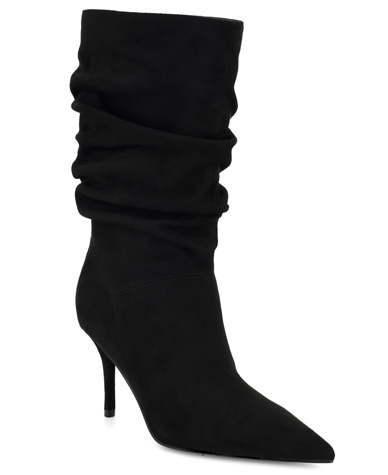 Nine West Women's Murto Ruched Pointed Toe Dress Boots