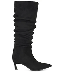 Nine West Women's Riyaa Tall Slouch Kitten Heel Dress Boots