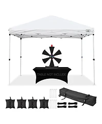 WinSpin Modular Prize Wheel and 10x10ft Pop Up Tent with 12PCS Replacement Panels