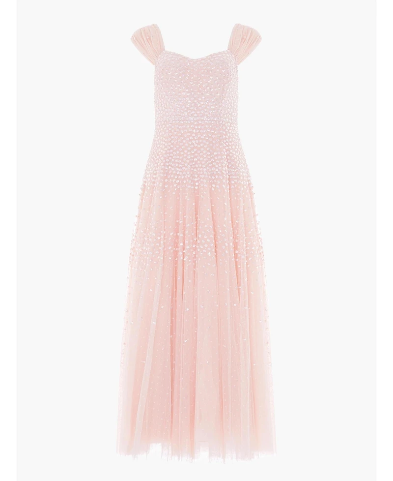 Needle & Thread Women's Sunrise Sequin Sweetheart Ankle Gown