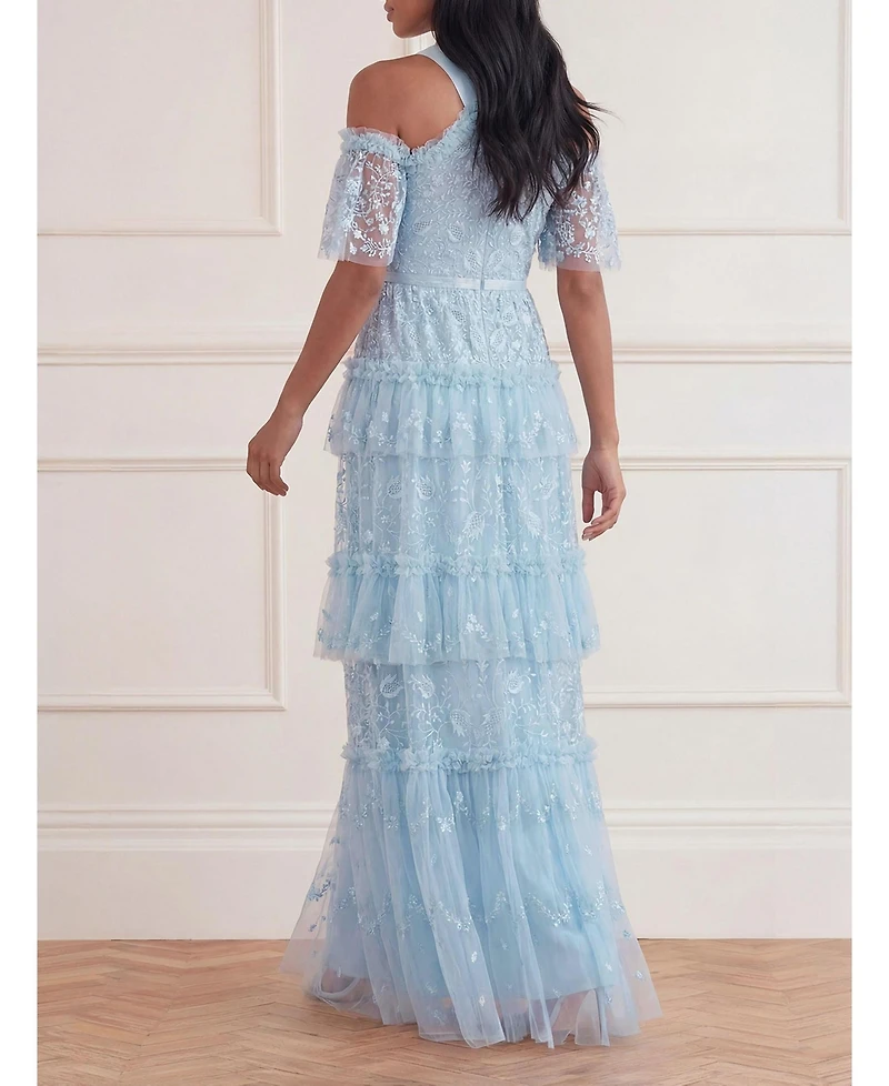 Needle & Thread Women's Primrose Tiered Maxi Gown