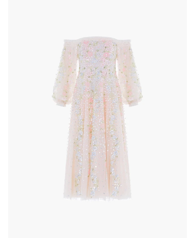 Needle & Thread Women's Confetti Gloss Off-Shoulder Dress