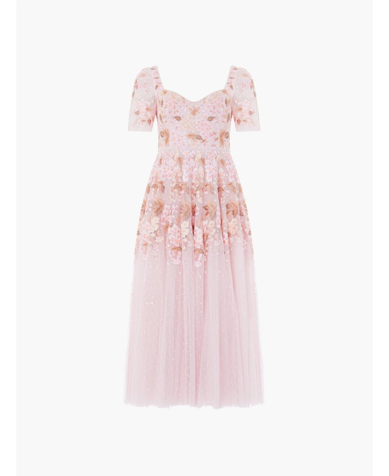Needle & Thread Women's Wisteria Sweetheart Short Sleeve Dress