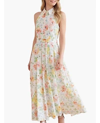 Needle & Thread Women's Sienna Rose Cotton Halter Maxi Gown