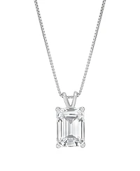 Macy's Igi Certified Lab-Grown Diamond Solitaire Pendant Necklace (2 ct. t.w.) in 14k White Gold