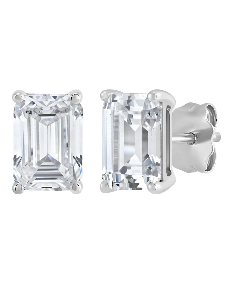Macy's Igi Certified Lab-Grown Diamond Stud Earrings (2 ct. t.w.) in 14k White Gold