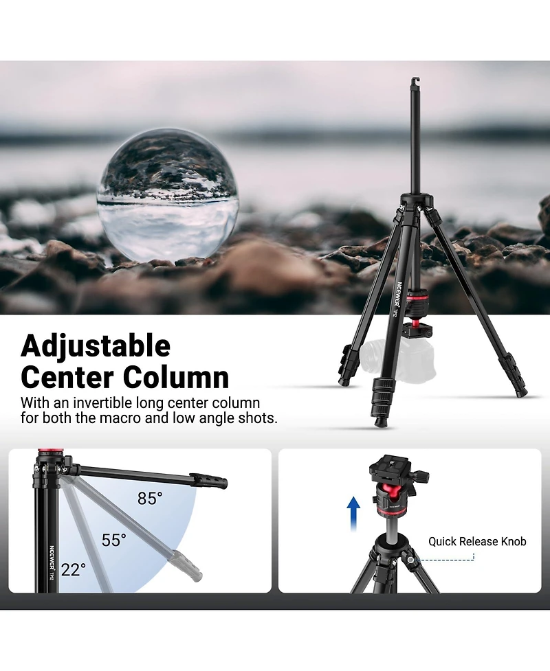 Neewer TP12 Adjustable Phone-Holder Tripod for select iPhone models
