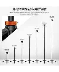 Neewer TS04 Remote Control Selfie Stick Tripod Compatible with Select iPhone Models