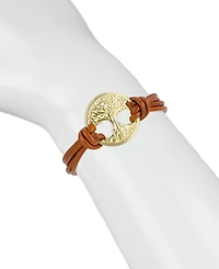 Patricia Nash Wrapped Leather Collection Magnetic Snap Bracelet