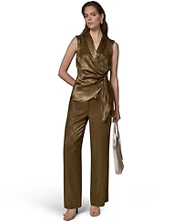 Donna Karan New York Women's Tie Waist Sleeveless Top