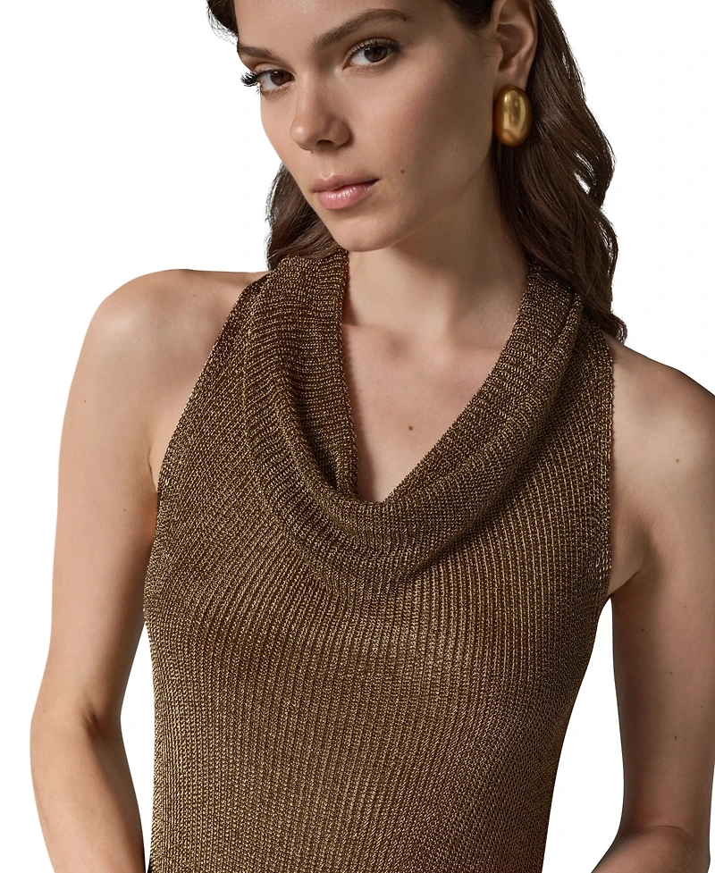 Donna Karan New York Women's Cowl Neck Sleeveless Sweater
