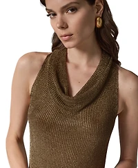 Donna Karan New York Women's Cowl Neck Sleeveless Sweater