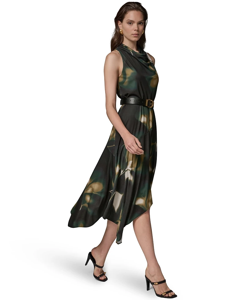 Donna Karan New York Women's Jersey Print Sleeveless Dress