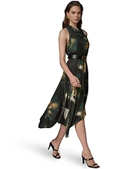 Donna Karan New York Women's Jersey Print Sleeveless Dress