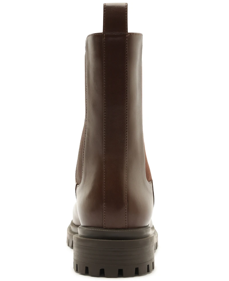 Arezzo Women's Brandy Mid Block Heel Round Toe Booties