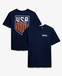 Uscape Apparel Men's and Women's Navy Host City U.s. Soccer x Seattle Crest 2026 T-Shirt
