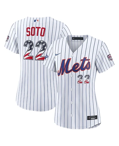 Nike Women's 2026 All-Star Edition Stars Stripes New York Mets Juan Soto White Stadium Jersey