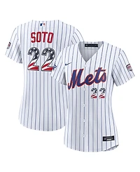 Nike Women's 2026 All-Star Edition Stars Stripes New York Mets Juan Soto White Stadium Jersey
