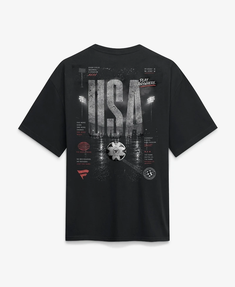 Fanatics Men's Black Usa Streets Of The World Heavyweight T-Shirt