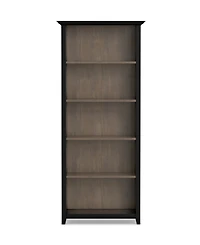 Simpli Home Amherst 70" Wood 5 Shelf Bookcase