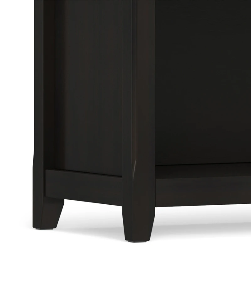 Simpli Home Amherst 30" Wood Low 4 Shelf Bookcase