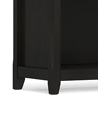 Simpli Home Amherst 30" Wood Low 4 Shelf Bookcase