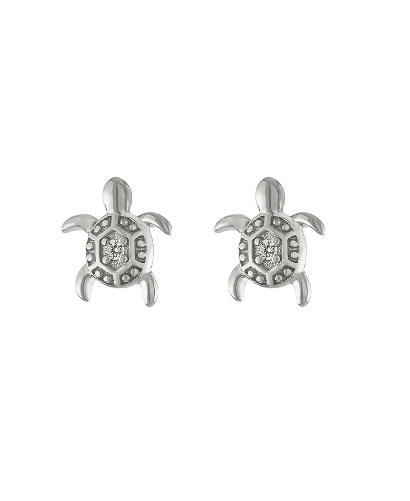 Macy's Cubic Zirconia Turtle Stud Earrings