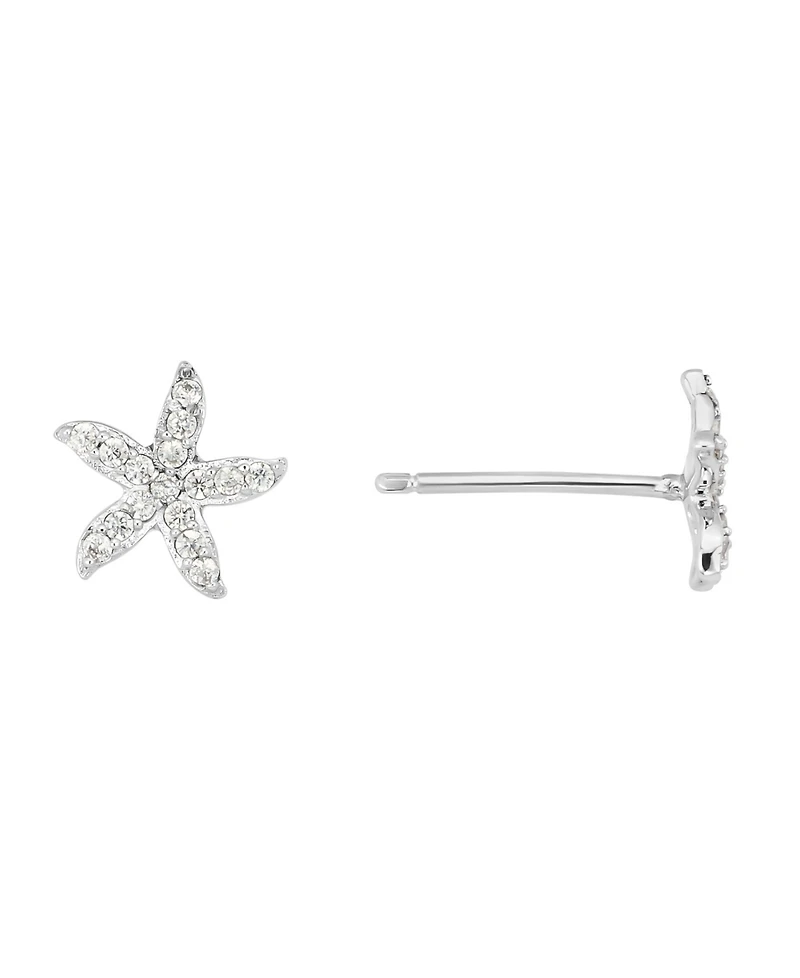 Macy's Cubic Zirconia Petite Starfish Stud Earrings
