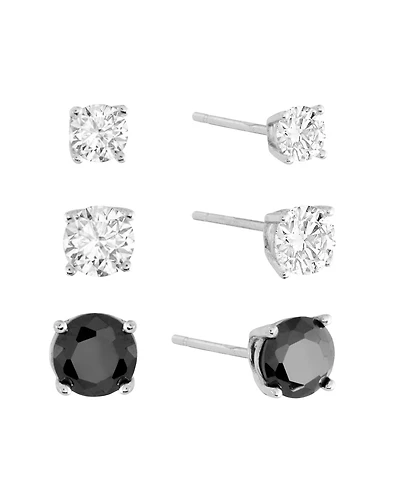 Macy's Cubic Zirconia 4mm/5mm/6mm Stud Earring Set