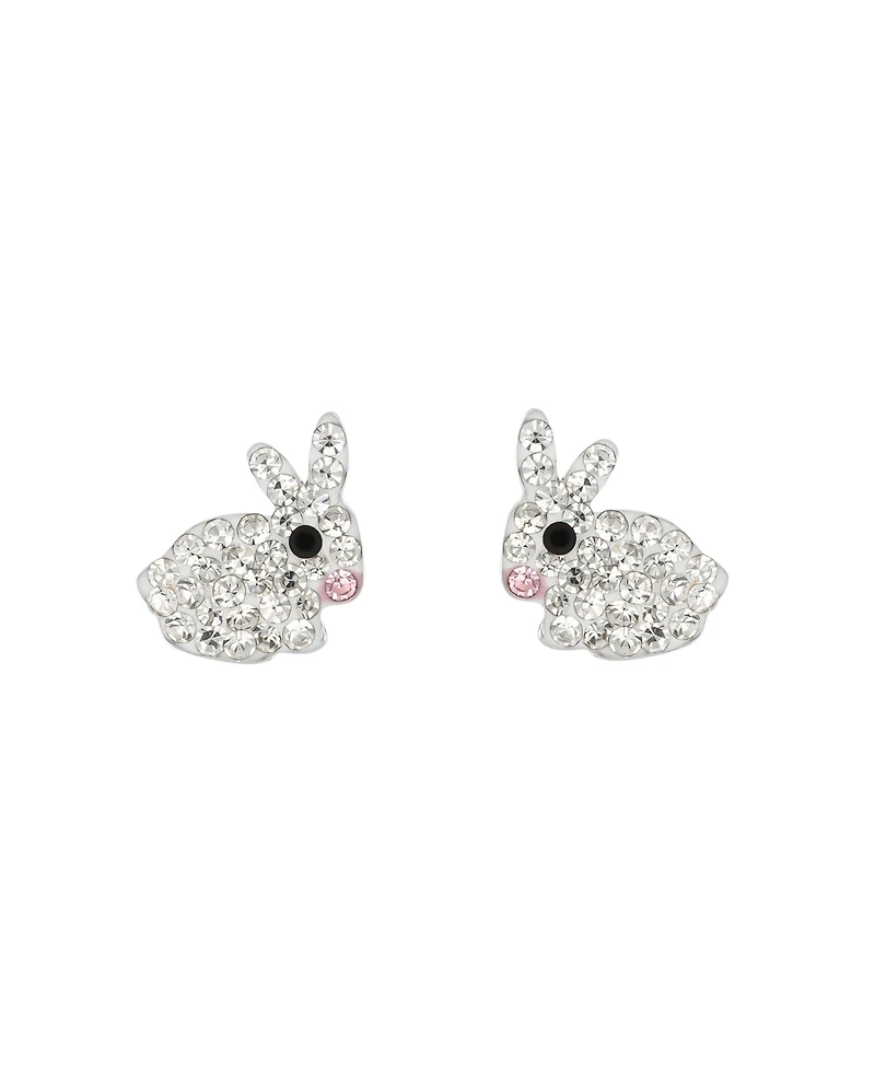 Macy's Crystal Pave Bunny Stud Earrings
